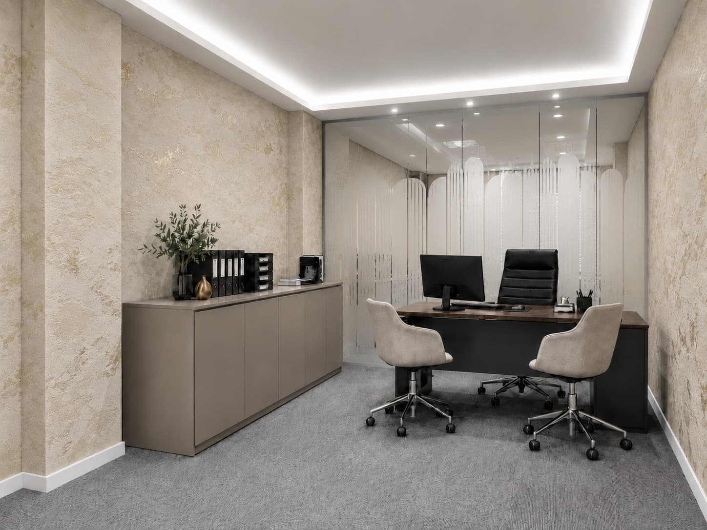 HMF Group Esenyurt ofis iç mimari tasarım görünümü 2.